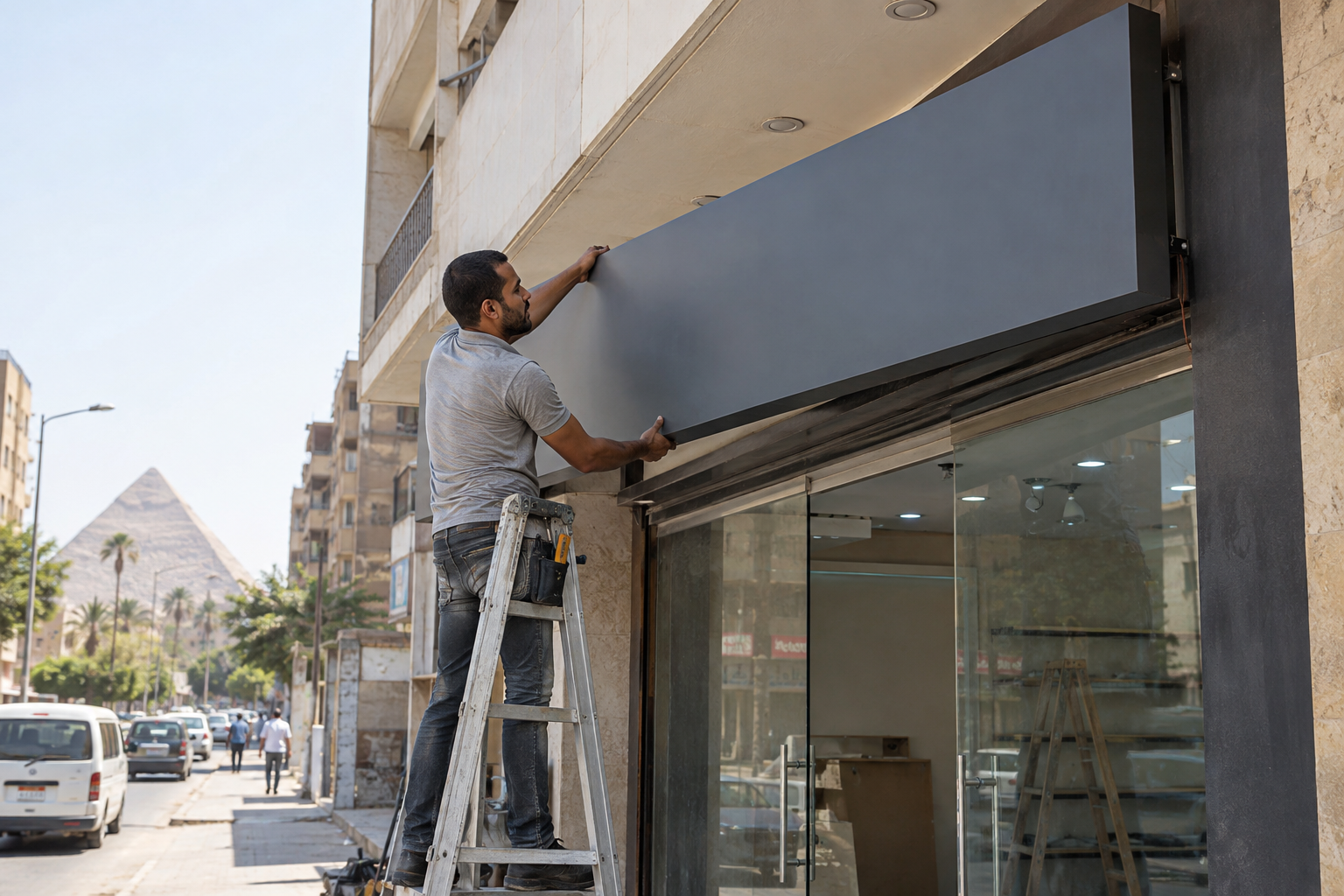 طباعة ولافتات للمحلات - خامة تخدم المكان لا العرض فقط